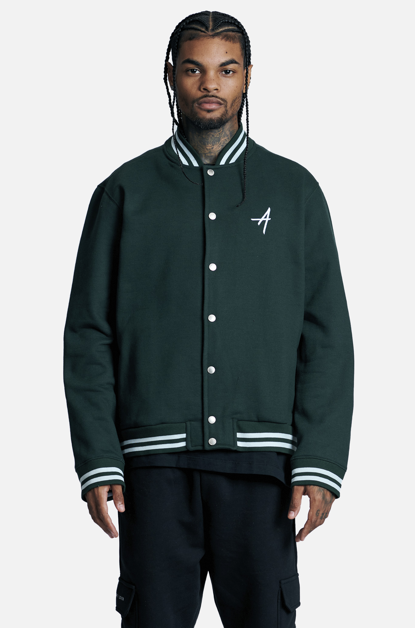 Jaqueta College Approve New Classic Verde E Branca