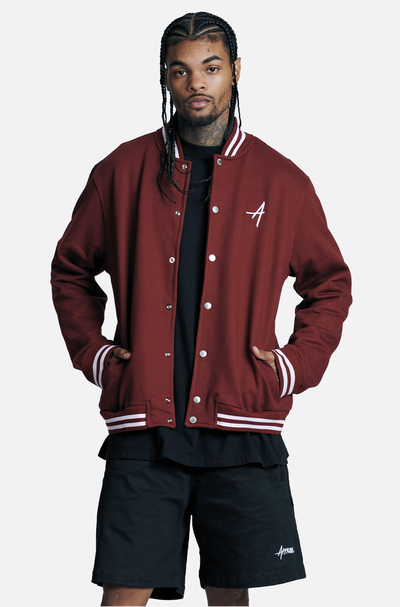 Classico Jaqueta Vermelha Jaqueta College Approve New Classic Vermelha