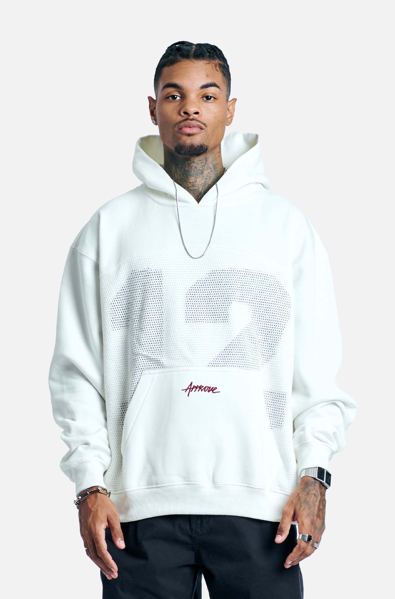 ▪️ momomo　▪️ Moletom Oversized Approve Numbers Off White