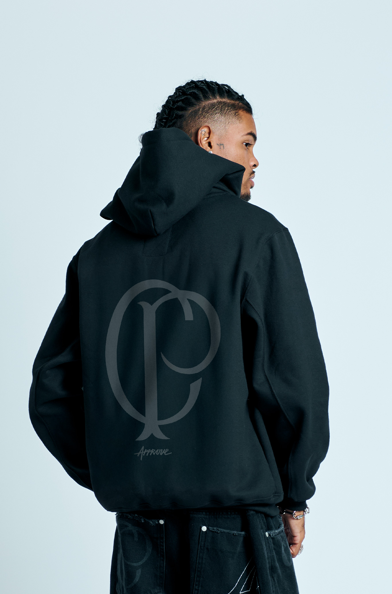 [ALEXANDROS] もろもろ Moletom Oversized Approve X Corinthians II Preto