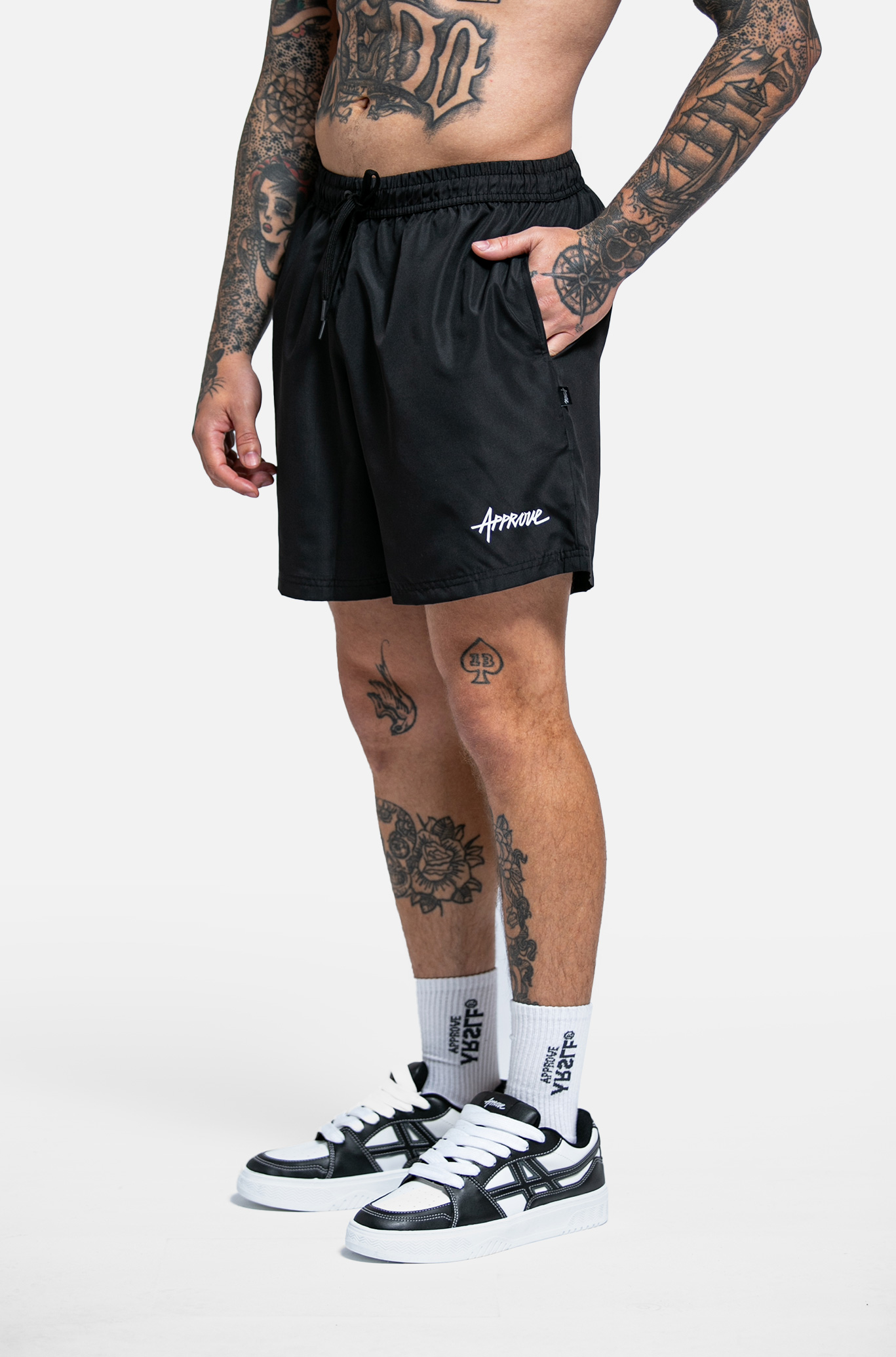 Shorts 7Inches Approve Detached Preto