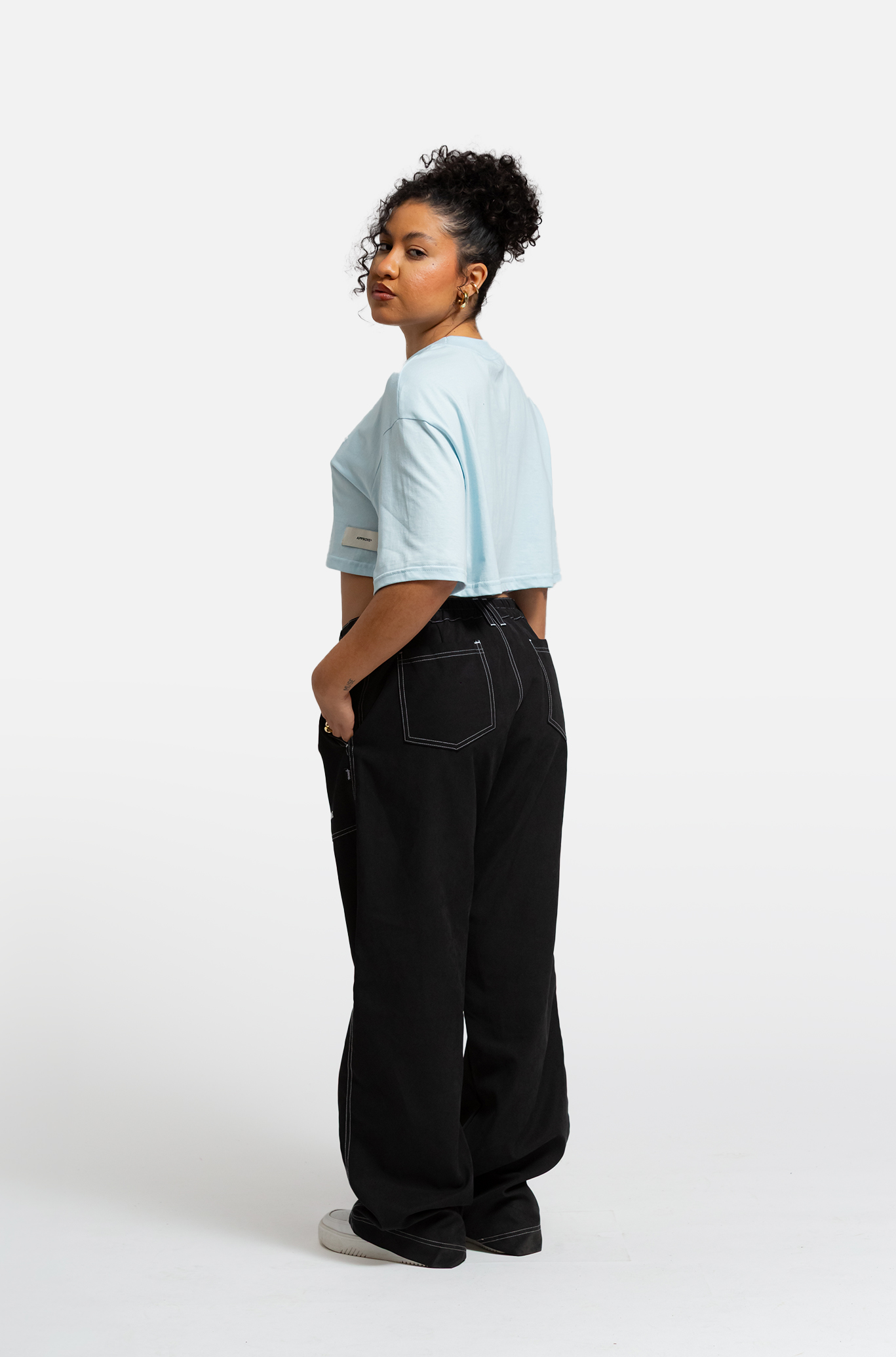 トップス HEVE Cut off soulder BL Cut off soulder BL black | HEVE