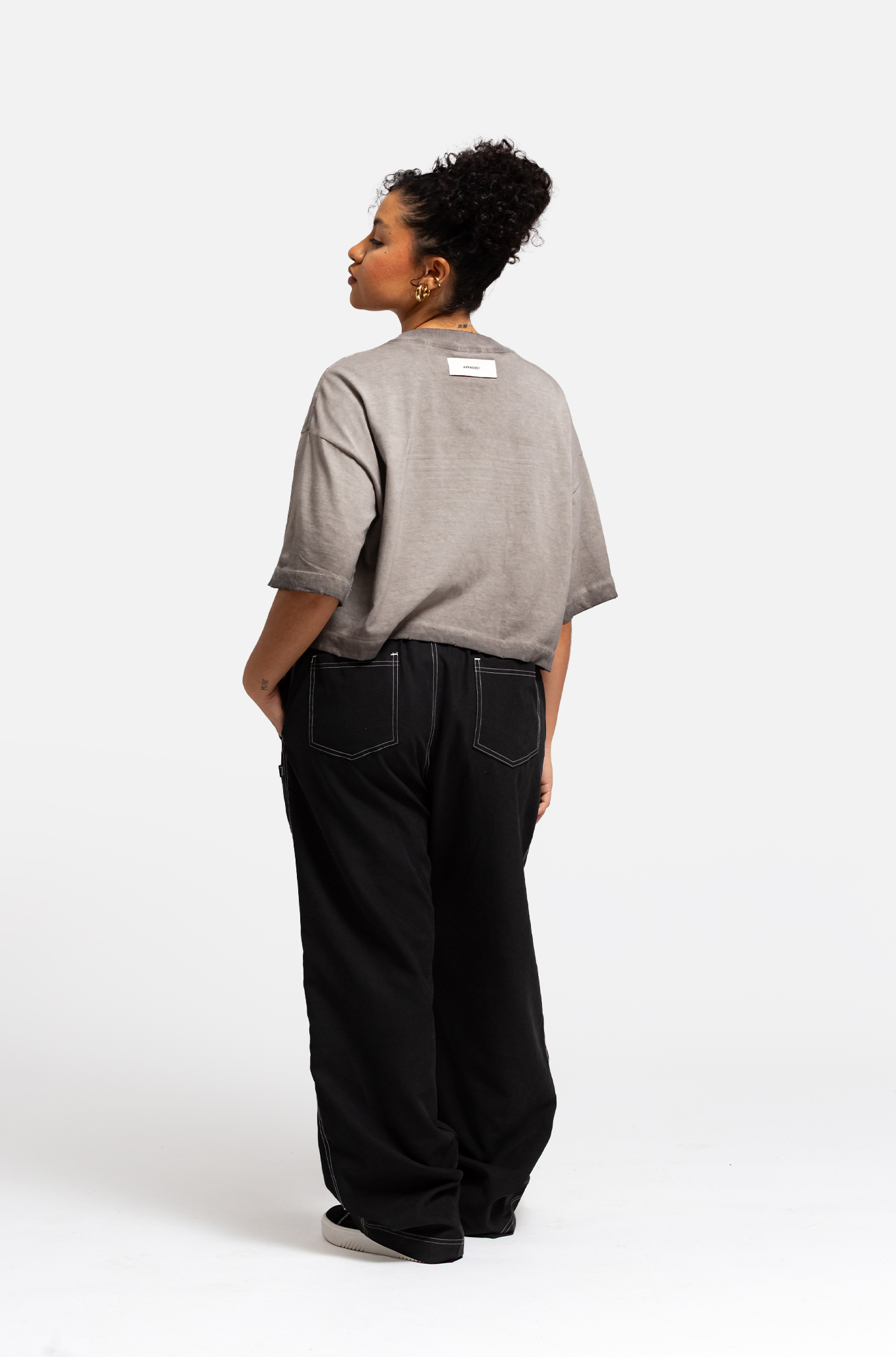 オーダーメイドPPC Cropped Oversized Approve Destroyed Marrom