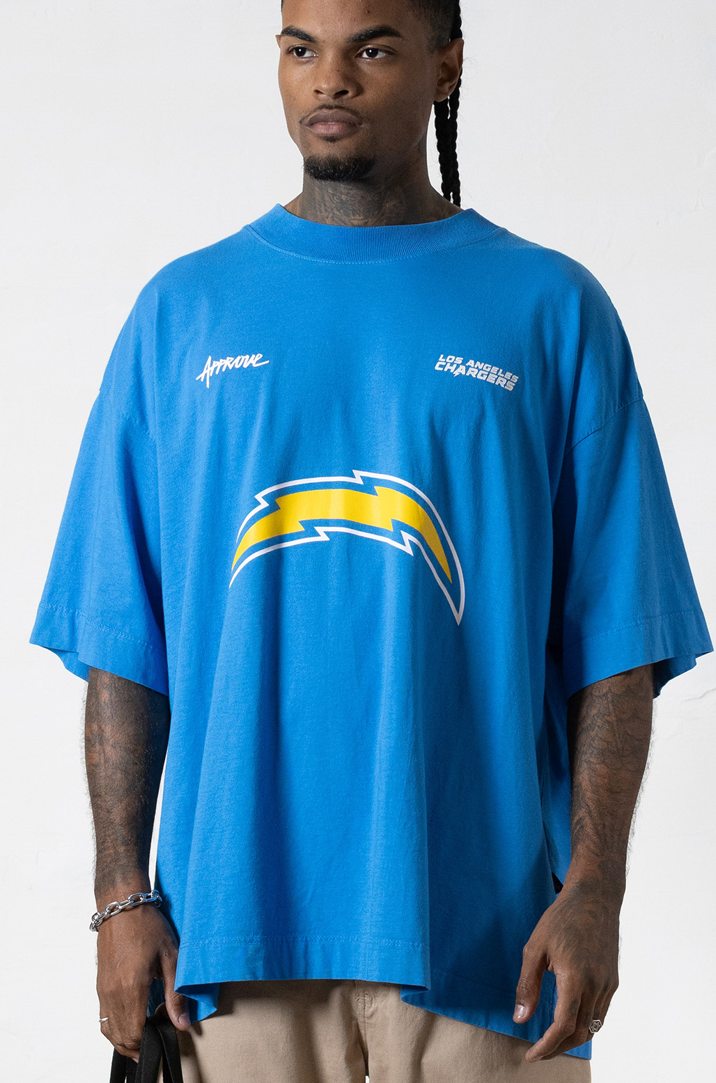 Camiseta Huge Approve x NFL II Chargers Azul