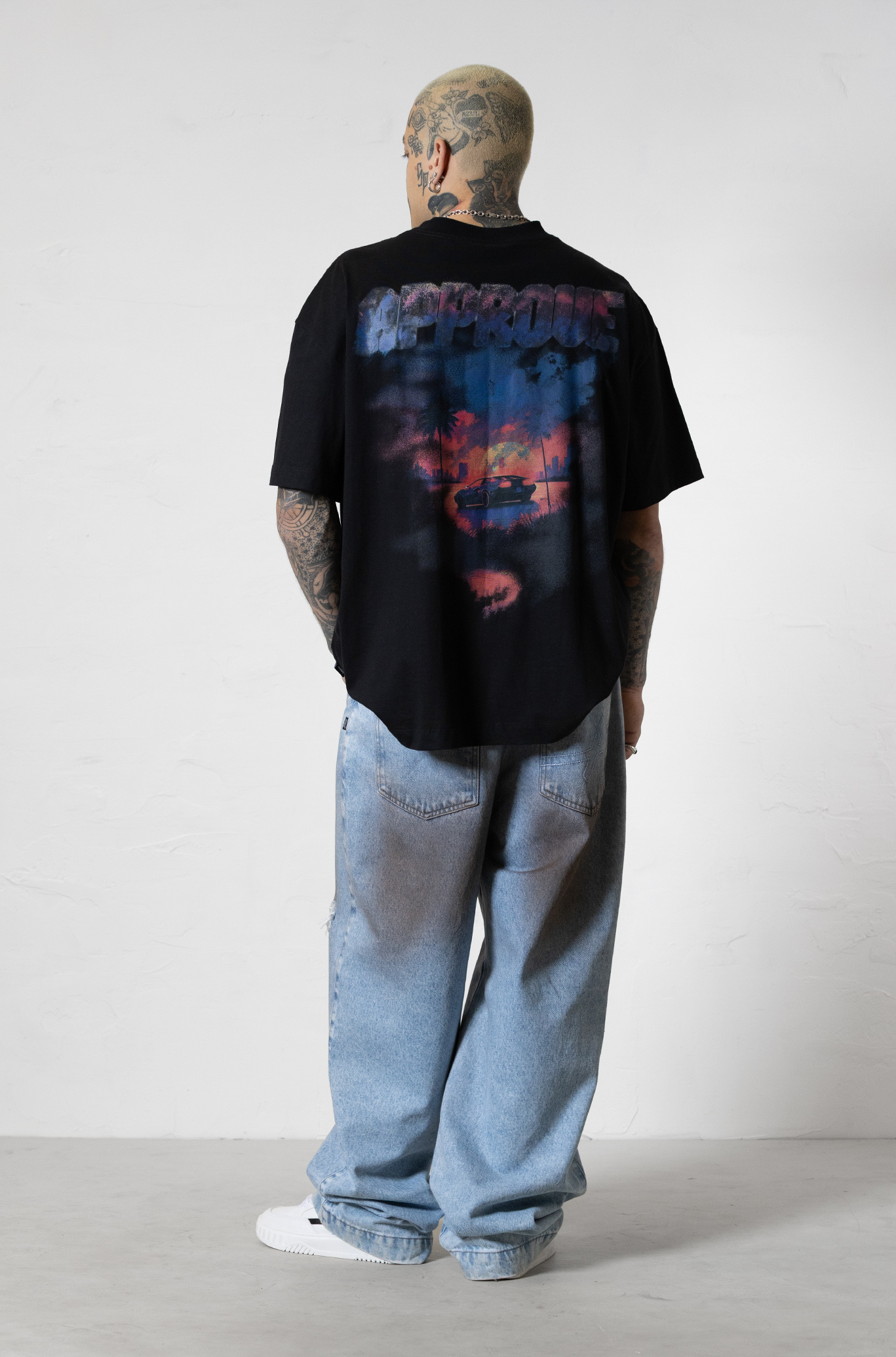 Camiseta Core Approve Miami Sunset Preto